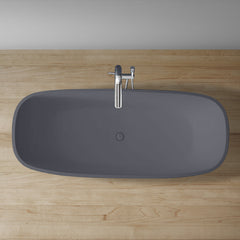 StoneArt Vrijstaand Badkuip BS-528 - mat grijs - 175x75