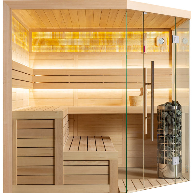 AWT Sauna E1621C Hemlock 180x180 zonder oven