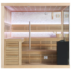 AWT Sauna B1105B Hemlock 200x200 9kW EOS BiO-Cubo