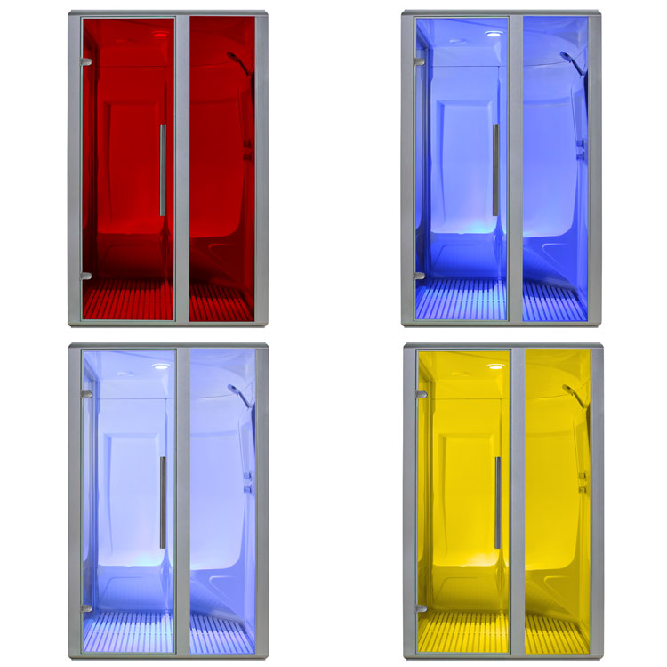 AWT Dampfsauna S200C alu 131x131 rechts