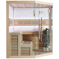 AWT Sauna B1101C Hemlock 180x180 9kW Virta Bi-O