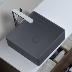 StoneArt Wastafel LC110 grijs 40x40cm mat