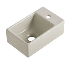 Wiesbaden Rhea XXS fontein - rechts - 1 kraangat - 30,5 x 18 x 11 cm - keramiek - beige