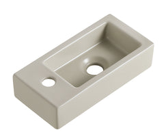 Wiesbaden Rhea S mini fontein - links - 36,5 x 18 x 9 cm - keramiek beige