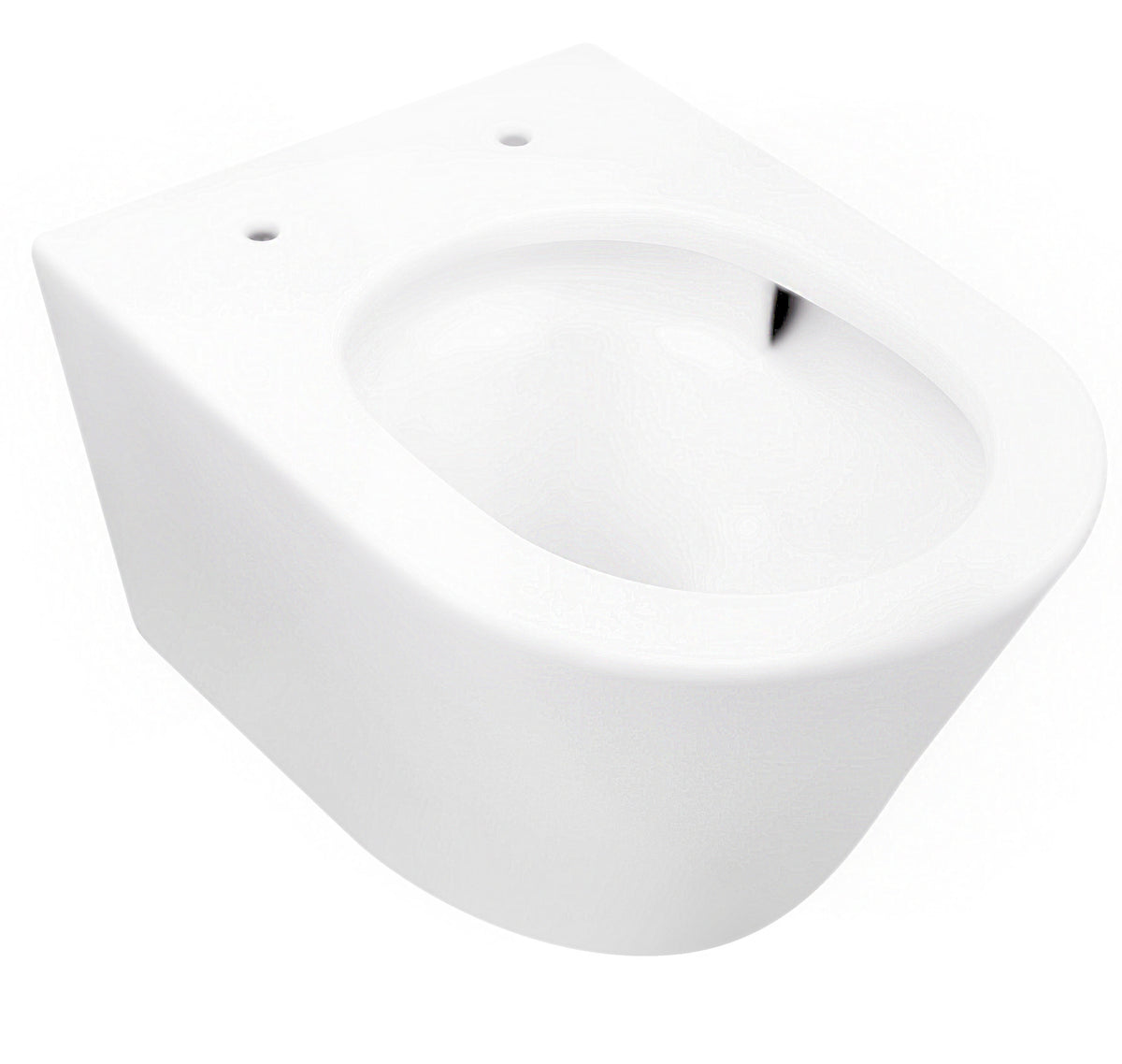 Vesta Tornado flush wall-mounted rimless matte white toilet