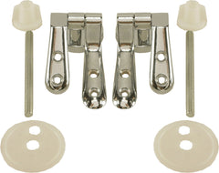 bevestigingset WC zitting hout chroom