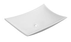Scala rectangular washbasin 56 x 37 x 10.5 cm ceramic gloss white
