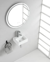 Leto mini fontein 28 x 24, 5 x 9 cm keramiek glans wit