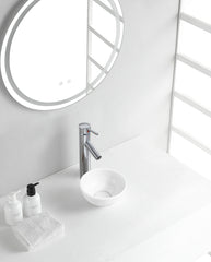 Consilio washbasin round 20 x 9 cm ceramic glossy white