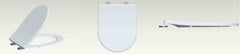 Shade slim toilet seat soft-close and quick-release gloss white