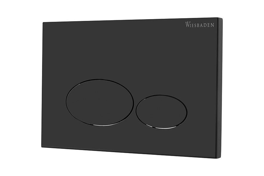 X32 Metal flush plate for concealed cistern matte black