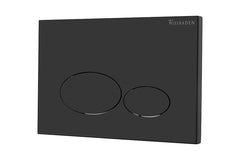 X32 Metal flush plate for concealed cistern matte black
