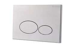 X32 Metal flush plate for concealed cistern brushed stainless steel