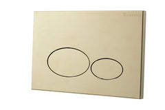X32 Metal drukplaat voor inbouwreservoir geborsteld messing PVD