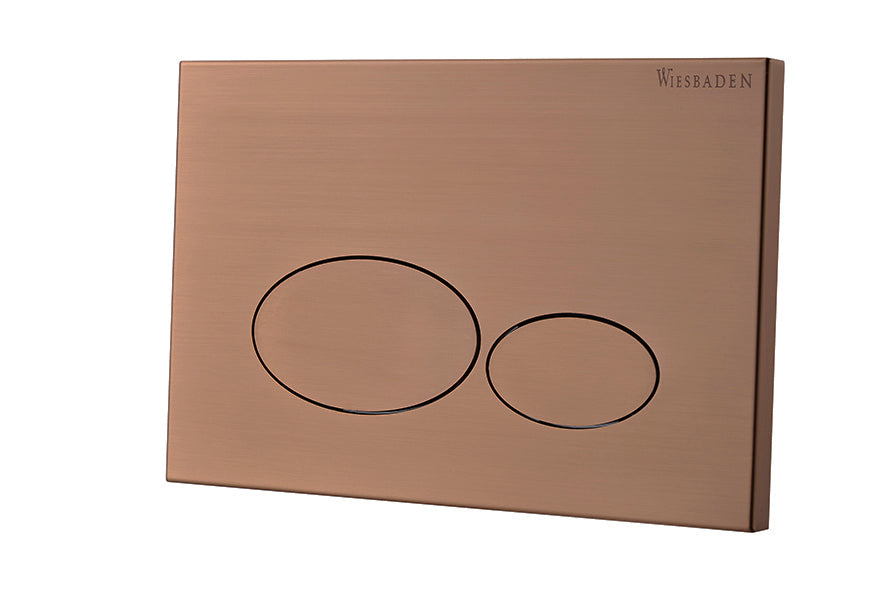 X32 Metal flush plate for concealed cistern brushed bronze copper PVD