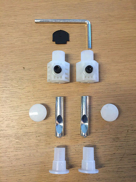 Wall-mounted toilet blind fixing kit type 1