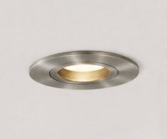 Spotz recessed spotlight single dimmable IP65 brushed steel