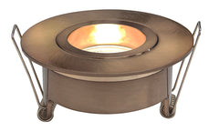 Spotz recessed spotlight single dimmable IP65 brushed bronze copper