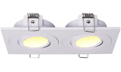 Spotz recessed spotlight double dimmable IP65 matt white