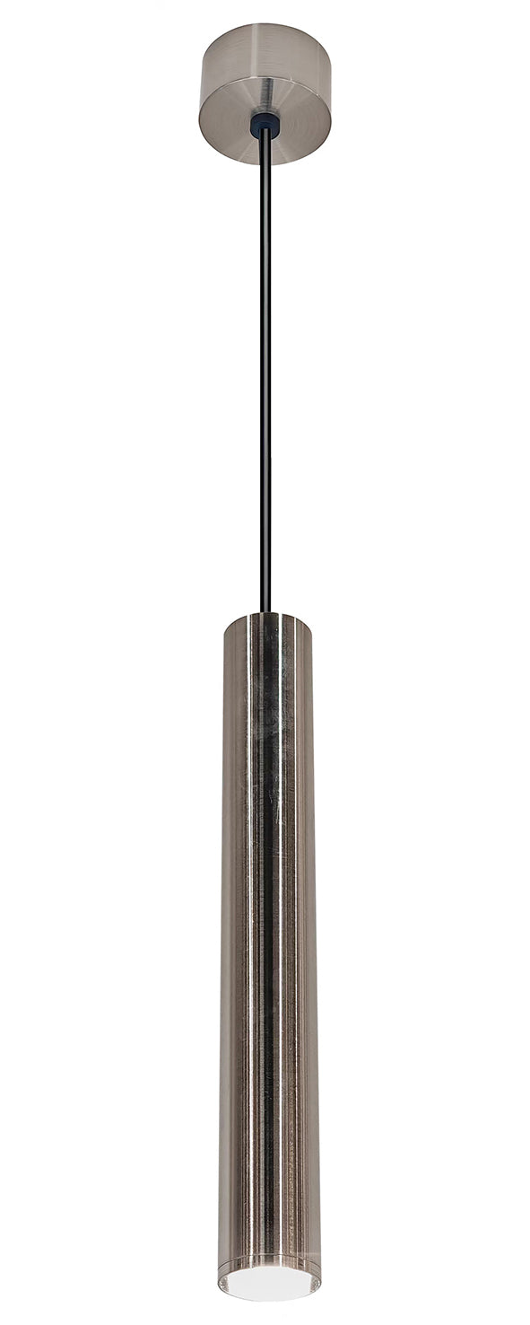 Wiesbaden Oriona hanglamp - dimbaar - IP44 - geborsteld staal