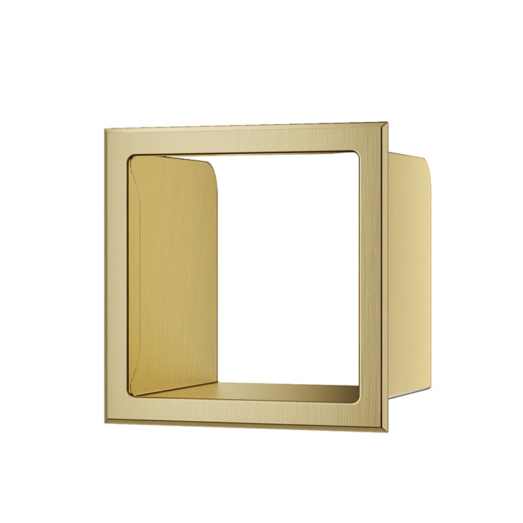 Rocko insert for recessed spare toilet roll holder brushed brass