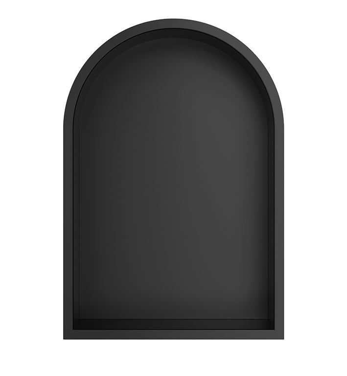 Demis built-in niche oval 30 x 45 x 10 cm matt black