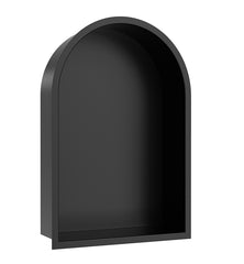 Demis built-in niche oval 30 x 45 x 10 cm matt black