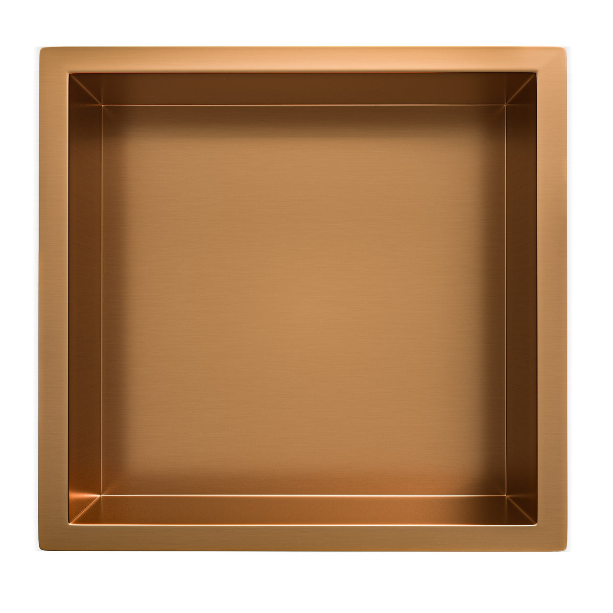 Demis built-in niche 30 x 30 x 10 cm brushed bronze copper PVD
