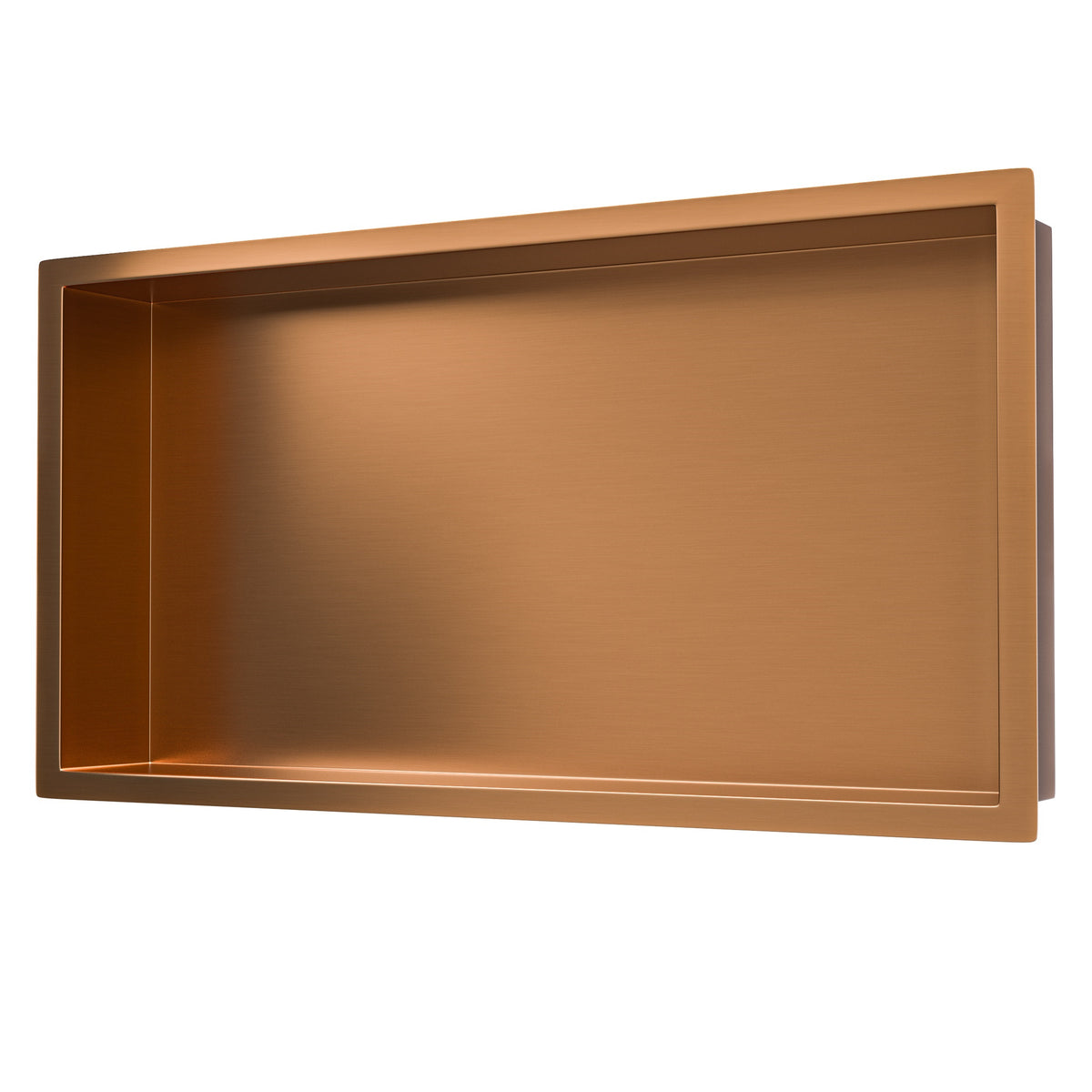 Demis inbouwnis 30 x 60 x 10 cm geborsteld brons koper PVD