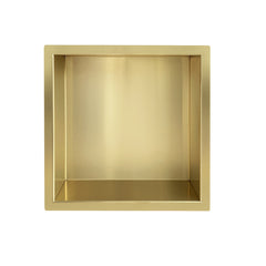 Demis built-in niche 30 x 30 x 10 cm brushed brass PVD