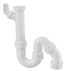universal siphon + washing machine connection 11/2'' x 40mm clamp white