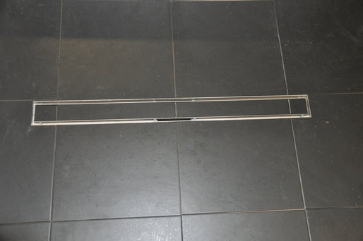 Tile grate for shower channel 90 x 7 cm stainless steel
