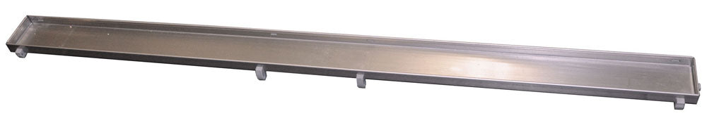 Tile grate for shower drain 120 x 7 cm stainless steel