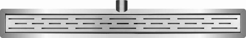 3rd generation shower drain with flange and grate 60 x 7 cm stainless steel