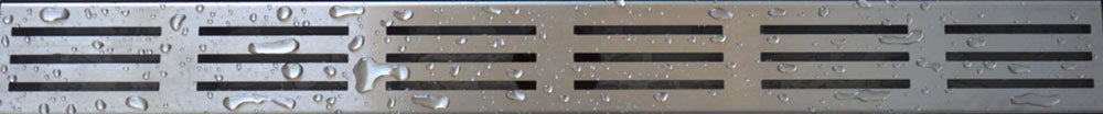 Wiesbaden grate type 1 for 3rd generation shower drain 100 x 7 cm stainless steel