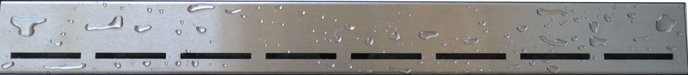 Wiesbaden grate type 4 for 3rd generation shower drain 90 x 7 cm stainless steel