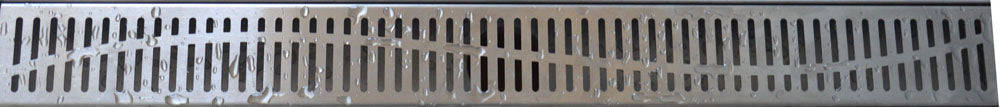 Wiesbaden grating type 5 for 3rd generation shower drain 70 x 7 cm stainless steel