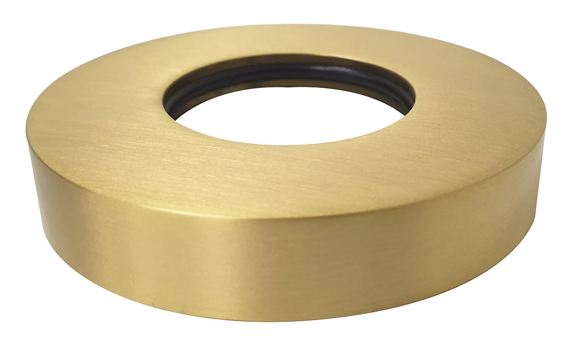 UniMatch sifon rozet 32 mm x 65 mm geborsteld messing PVD