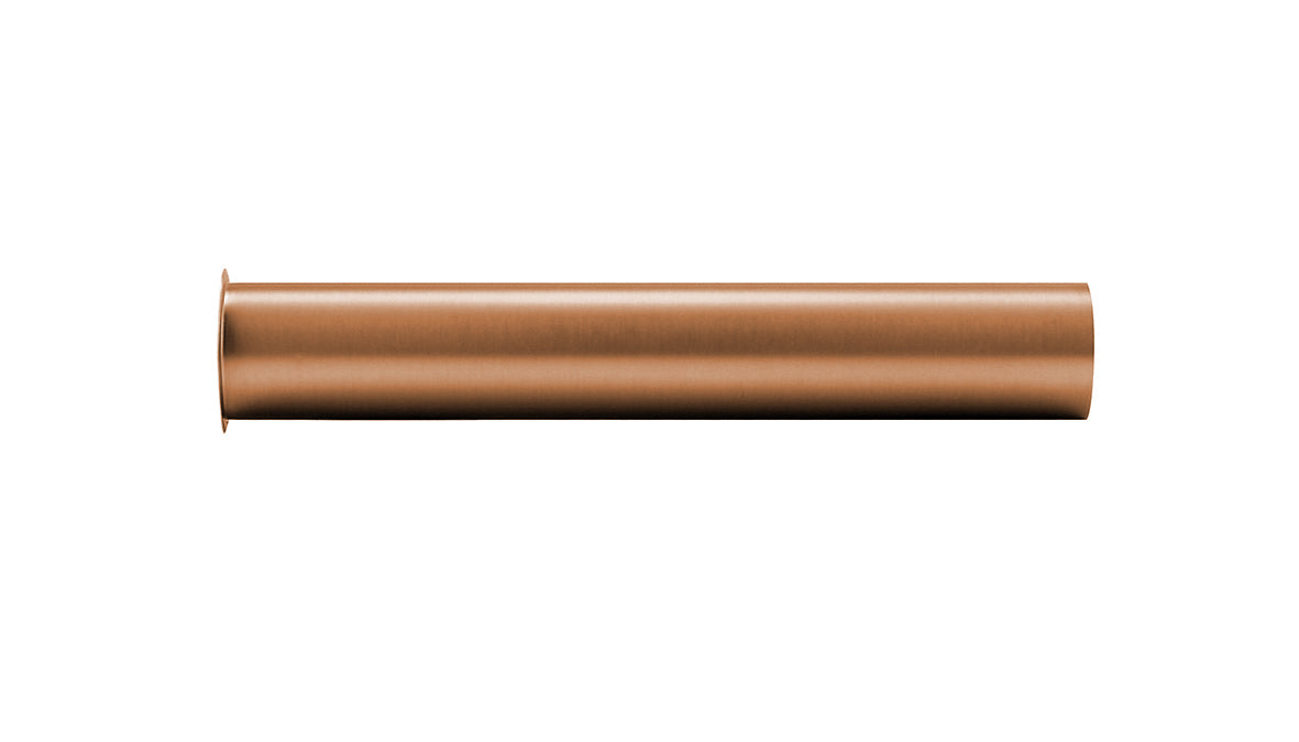 UniMatch siphon extension tube 20 cm with collar brushed bronze copper PVD