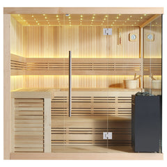 AWT Sauna B1115A Hemlock 220x200 9kW EOS BiO-Cubo