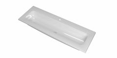Ink Reflekt wastafel centraal polystone 120x40cm - 1 kraangat - Glans Wit - 3407641