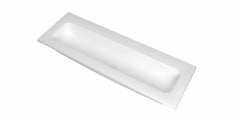 Ink Reflekt wastafel centraal polystone 120x40cm - zonder kraangat - Mat Wit - 3407740