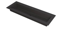 Ink Kraft meubelwastafel 140x45cm - 1 kraangat - Quartz zwart - 3417303