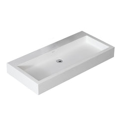 StoneArt Wastafel LP4510-0 - wit glanzend - 100x48