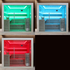 AWT Sauna E1247A populier 220x180 9kW Cilindro