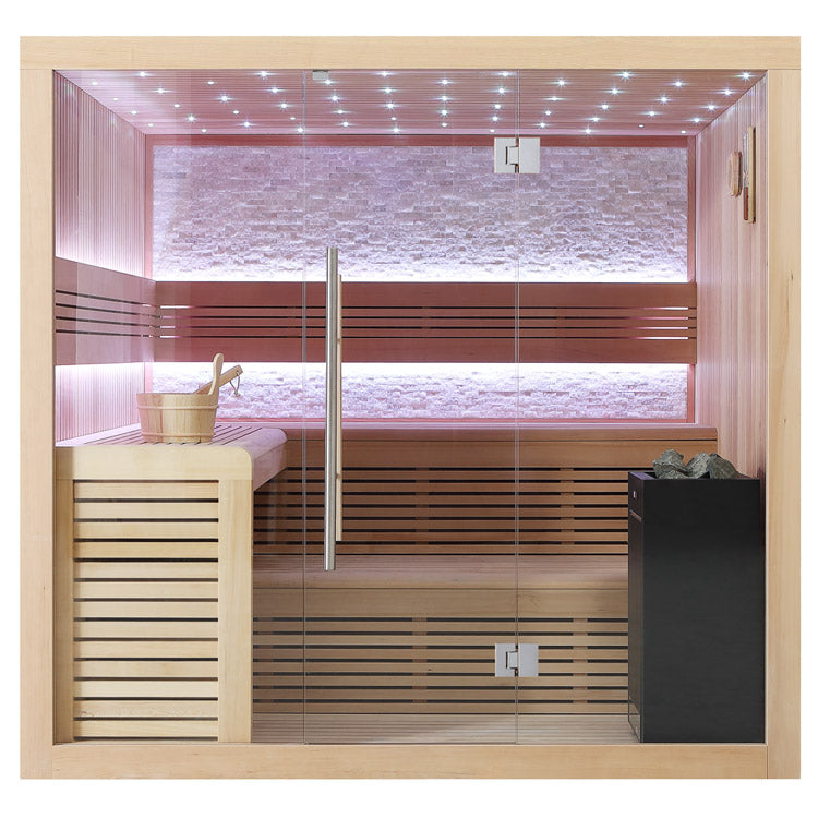 AWT Sauna B1102A Hemlock 220x200 9kW Virta Bi-O