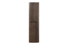 Sulora kolomkast afgeronde hoeken geribbeld 160 x 40 x 35 cm bruin eiken