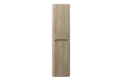 Sulora kolomkast afgeronde hoeken geribbeld 160 x 40 x 35 cm licht eiken