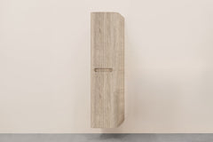 Sulora kolomkast afgeronde hoeken geribbeld 160 x 40 x 35 cm licht eiken