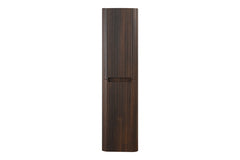 Sulora kolomkast afgeronde hoeken geribbeld 160 x 40 x 35 cm walnoot